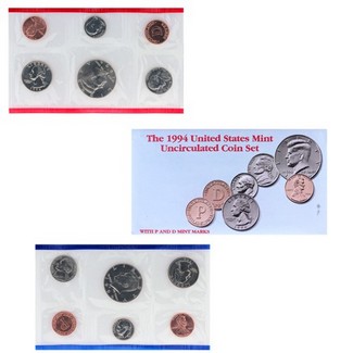 1994 Mint Set in OGP (10 coins)