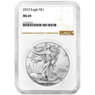 2023 Silver Eagle NGC MS69 Brown Label