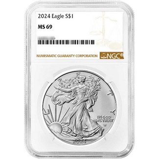 2024 Silver Eagle NGC MS69 Brown Label