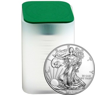 2017 1oz .999 Silver Eagle Brilliant Unc.- U.S. Mint Roll of 20