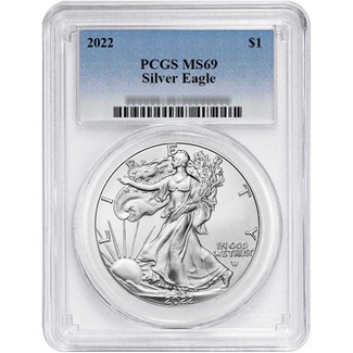 2022 Silver Eagle PCGS MS69 Blue Label