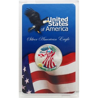 2022 Enameled "Hand Painted" 1oz Silver American Eagle