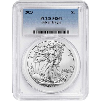 2023 Silver Eagle PCGS MS69 Blue Label