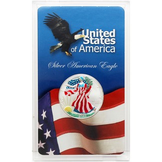 2023 Enameled "Hand Painted" 1oz Silver American Eagle