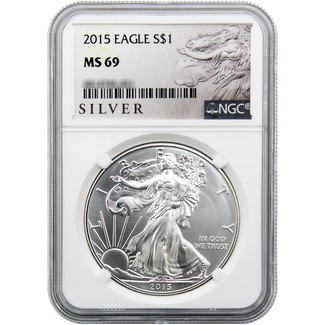2015 Silver Eagle NGC MS69 American Liberty Series Label