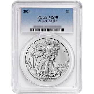 2024 Silver Eagle PCGS MS70 Blue Label