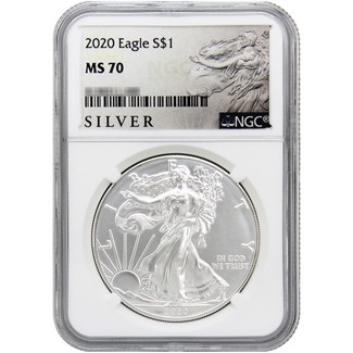 2020 Silver Eagle NGC MS70 American Liberty Series Label