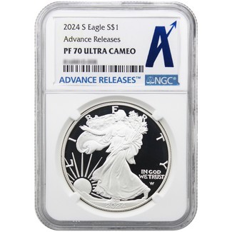 2024 S Proof Silver Eagle NGC PF70 UC AR