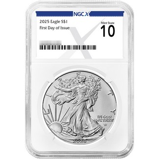 2025 Silver Eagle NGCX MS10 FDI NGCX Label