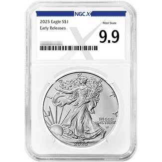 2025 Silver Eagle NGCX MS9.9 ER NGCX Label