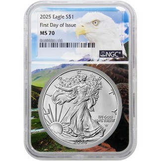 2025 Silver Eagle NGC MS70 FDI Eagle Core