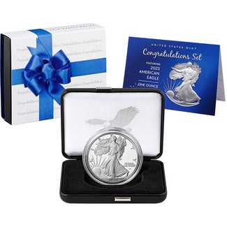 2025 W Proof Congratulations Set Silver Eagle OGP