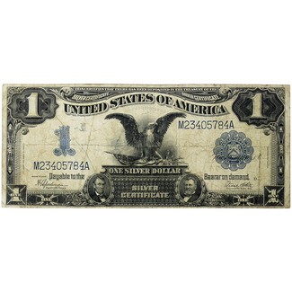 1899 Series $1 Black Eagle Silver Certificate Good to Better Condition