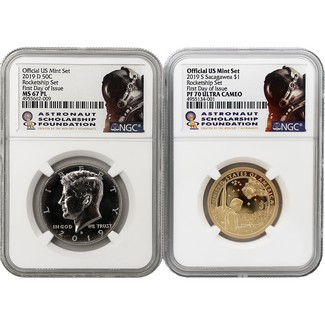 2019 Rocketship Set NGC 70/67 PL First Day Issue