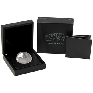 2018 $2 1oz Silver Star Wars Classic: Emperor Palpatine in OGP