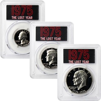 1975 'The Lost Year' Proof 69 Deep Cameo Coin Set
