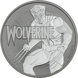 2021 Tuvalu Silver Wolverine 1oz Coin in Capsule