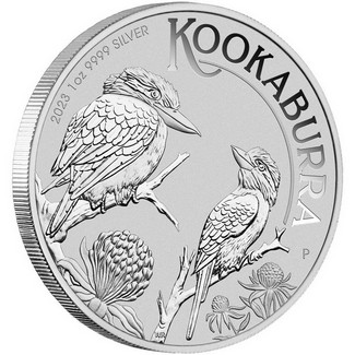 2023 P $1 Australia 1 oz Silver Kookaburra Brilliant Uncirculated in Capsule