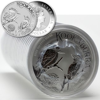2023 P $1 Australia 1 oz Silver Kookaburra BU in Capsule (Sealed Box of 100 Coins)