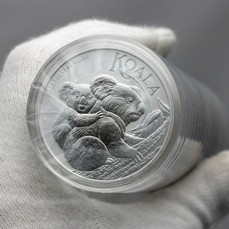 2023 P $1 Australia 1 oz Silver Koala Brilliant Uncirculated in Capsule (Sealed Box of 100 Coins)