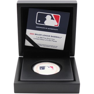 2024 $2 Proof NIUE 1oz Colorized Silver Major League Baseball Coin in OGP