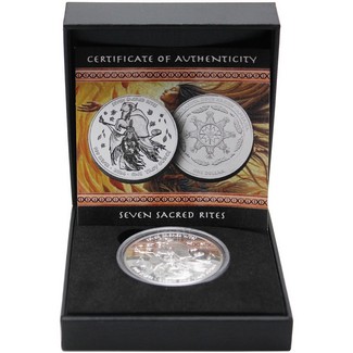 2024 $1 Proof Oglala Lakota Sioux Nation Native American Series 1oz Silver Seven Sacred Rites in OGP