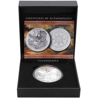 2025 $1 Proof Oglala Lakota Sioux Nation Native American Series 1oz Silver Thunderbird in OGP