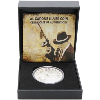 2024 $20 Liberia 1oz Silver Al Capone Prooflike Coin OGP