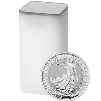 2025 Great Britain 1oz Silver Britannia BU 25pc Tube