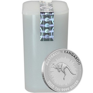 2025 Australia 1oz Silver Kangaroo BU 25pc in Tube