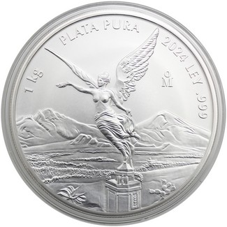 2024 Mexico Kilo Silver Libertad in Capsule