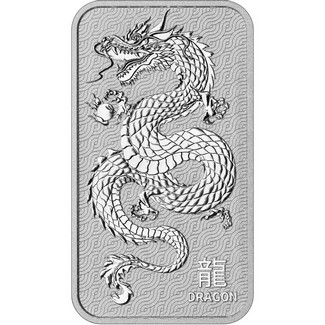 Australia 1oz Silver Dragon Bar