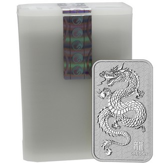 Australia 1oz Silver Dragon Bar 20pc