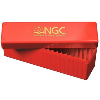 Red NGC Graded Coin Storage Case (holds 20 certified coins)