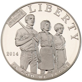 2014 Civil Rights Commem Dollar PF (OGP)