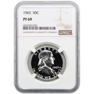 1963 Proof Franklin Half Dollar NGC PF-69