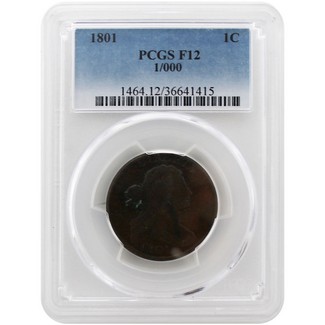 1801 Large Cent PCGS Fine-12 (1/000)