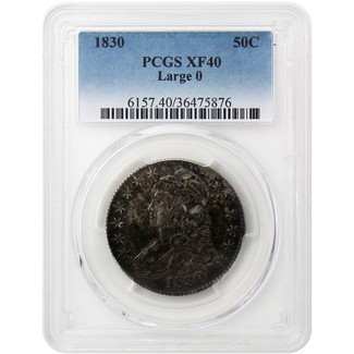 1830 Bust Half Dollar PCGS XF-40 (Large O)