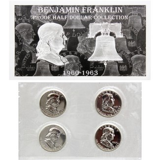 1960-1963 Proof Franklin Half Dollars