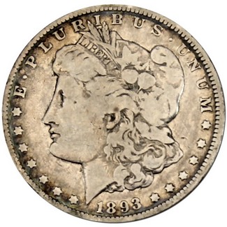 1893 O Morgan Dollar