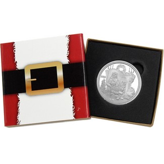 2024 Letters To Santa 1oz .999 Silver Medallion in Gift Box