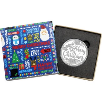 2024 Merry Little Christmas 1oz .999 Silver Medallion in Gift Box